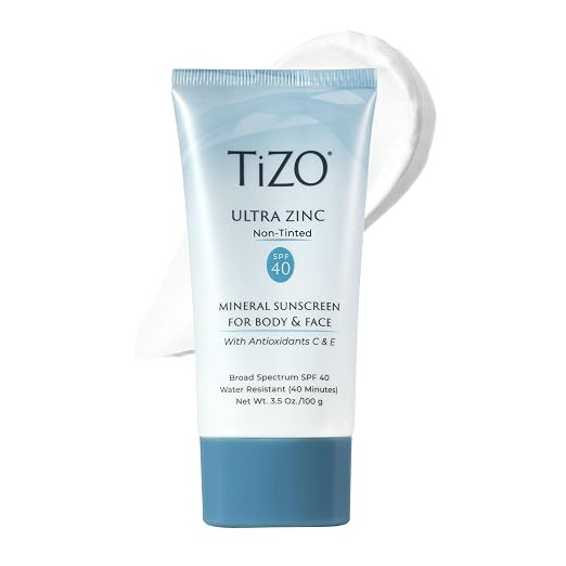 TiZO® Ultra Zinc | Non Tinted | Broad Spectrum SPF 40 for face and body | UVA and UVB protection... | Amazon (US)