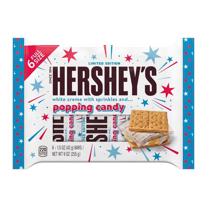 Hershey's White Creme with Sprinkles and Popping Candy - 9oz/6ct | Target