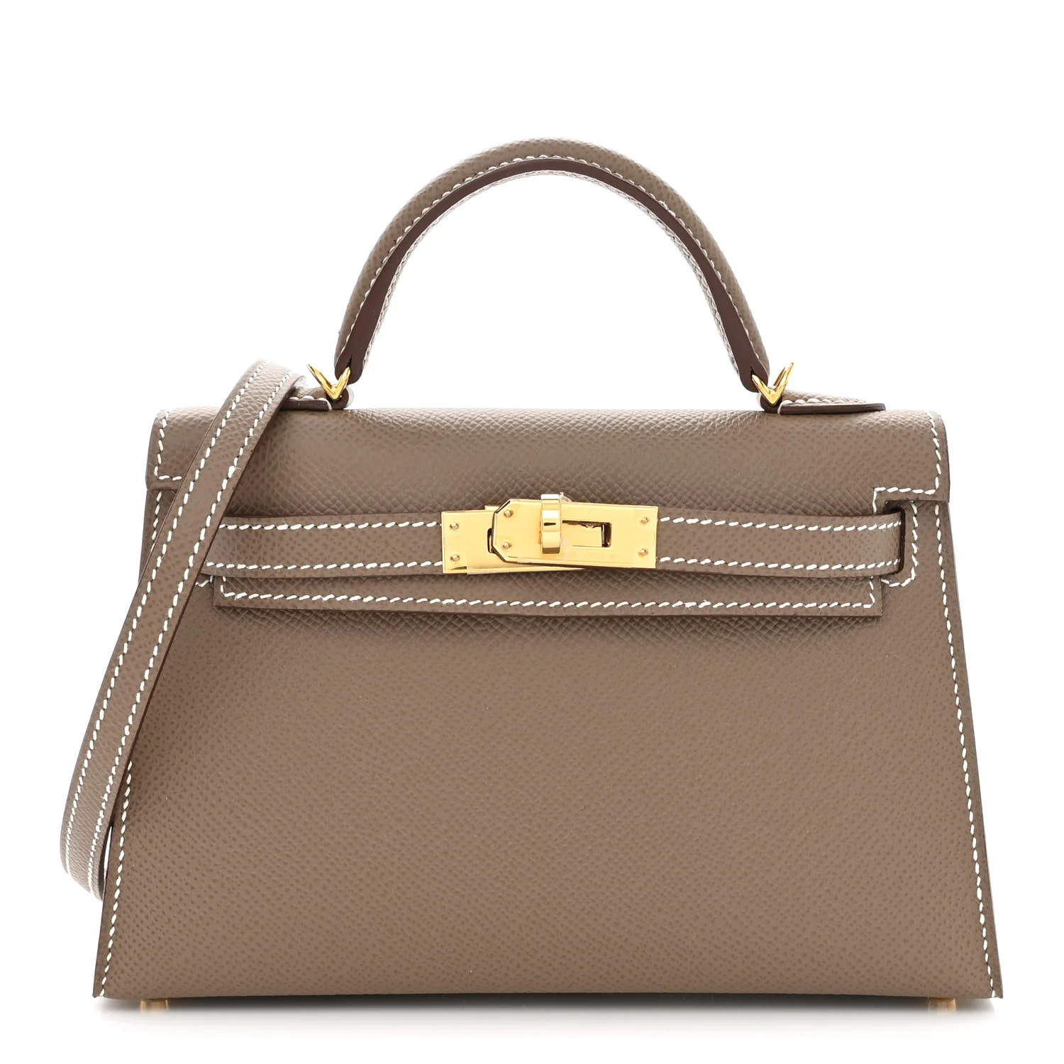 Epsom Mini Kelly Sellier 20 Etoupe | FASHIONPHILE (US)