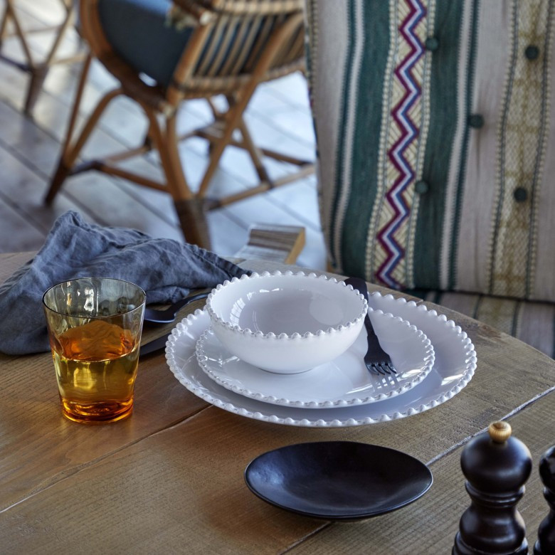 12-piece Dinnerware Set with Bowl Pearl | Costa Nova