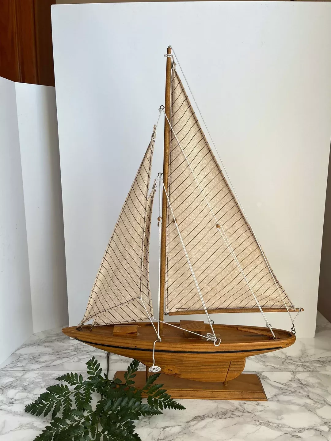 SAILINGSTORY Wooden Sailboat Decor Sailboat Model Boat Decor Ship