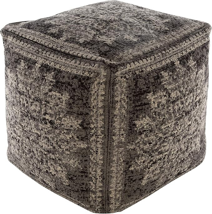 Artistic Weavers Hastings 18" x 18" x 18" Pouf, Medium Gray | Amazon (US)
