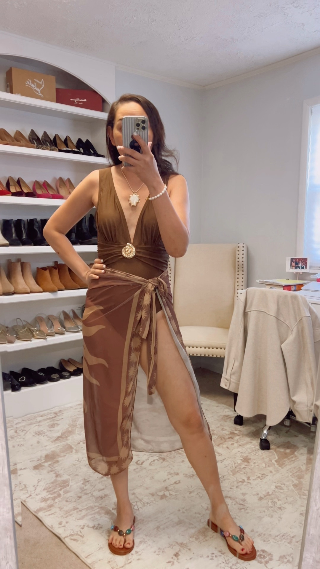 Okay this one caught me off guard 🤎
The fit is flattering, the color looks expensive, and adding the wrap makes it feel like an outfit—not just a swimsuit.

If you’ve been avoiding swimsuit shopping… start here.

swimsuit for women over 40, flattering swimsuit, amazon swimwear, mom swim outfit, beach cover up outfit, vacation outfits for women

#LTKSwim #LTKSaleAlert #LTKootd