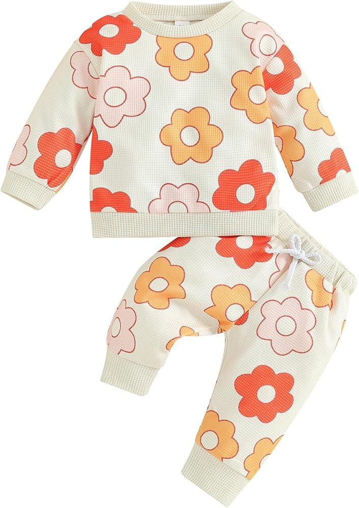 Newborn Infant Baby Girl Clothes Set Sweatshirts Tops Pants Toddler Girl Outfits Gifts 3 6 9 12 1... | Amazon (US)