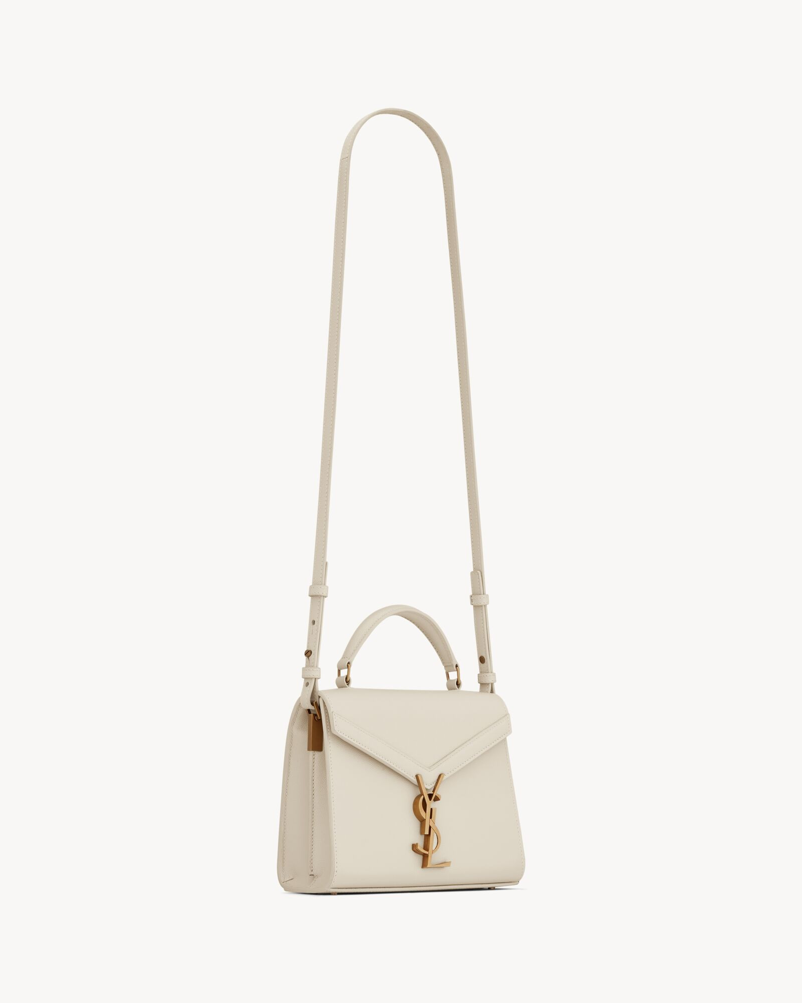 cassandra mini top handle bag in grain de poudre embossed leather | Saint Laurent Inc. (Global)