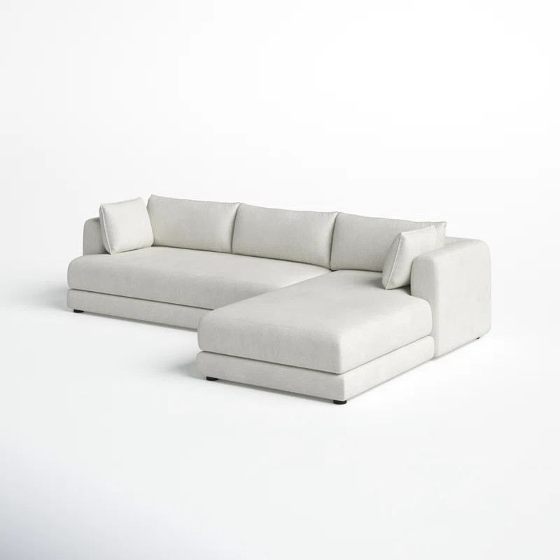 Aldridge Fabric Sectional with 80" Chaise | Wayfair North America