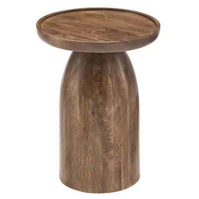 Holloway Round Wood Side Table | Wayfair North America