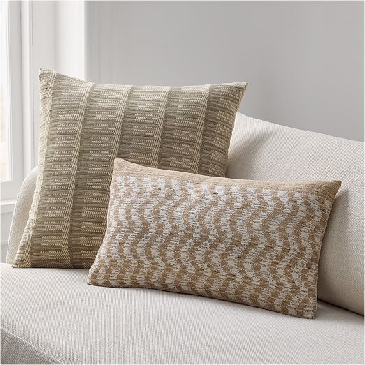 Broken Silk Wide Stripe Pillow Cover | West Elm (US)