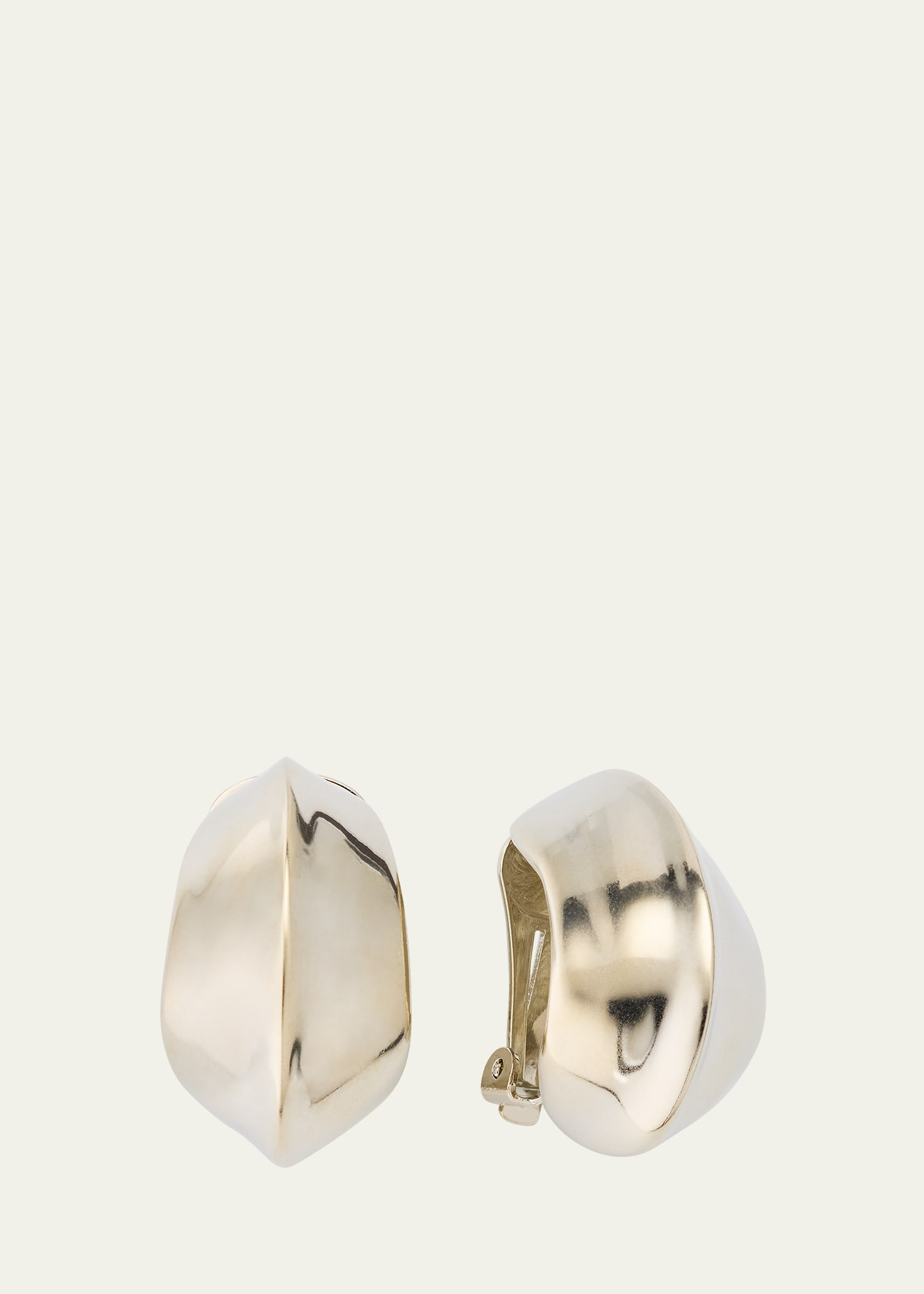 Ben-Amun Julia Silver Clip-On Oval Earrings | Bergdorf Goodman
