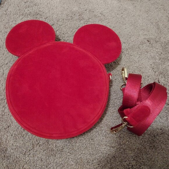Stoney Clover Lane Disney Holiday: red velvet Mickey crossbody bag with strap | Poshmark