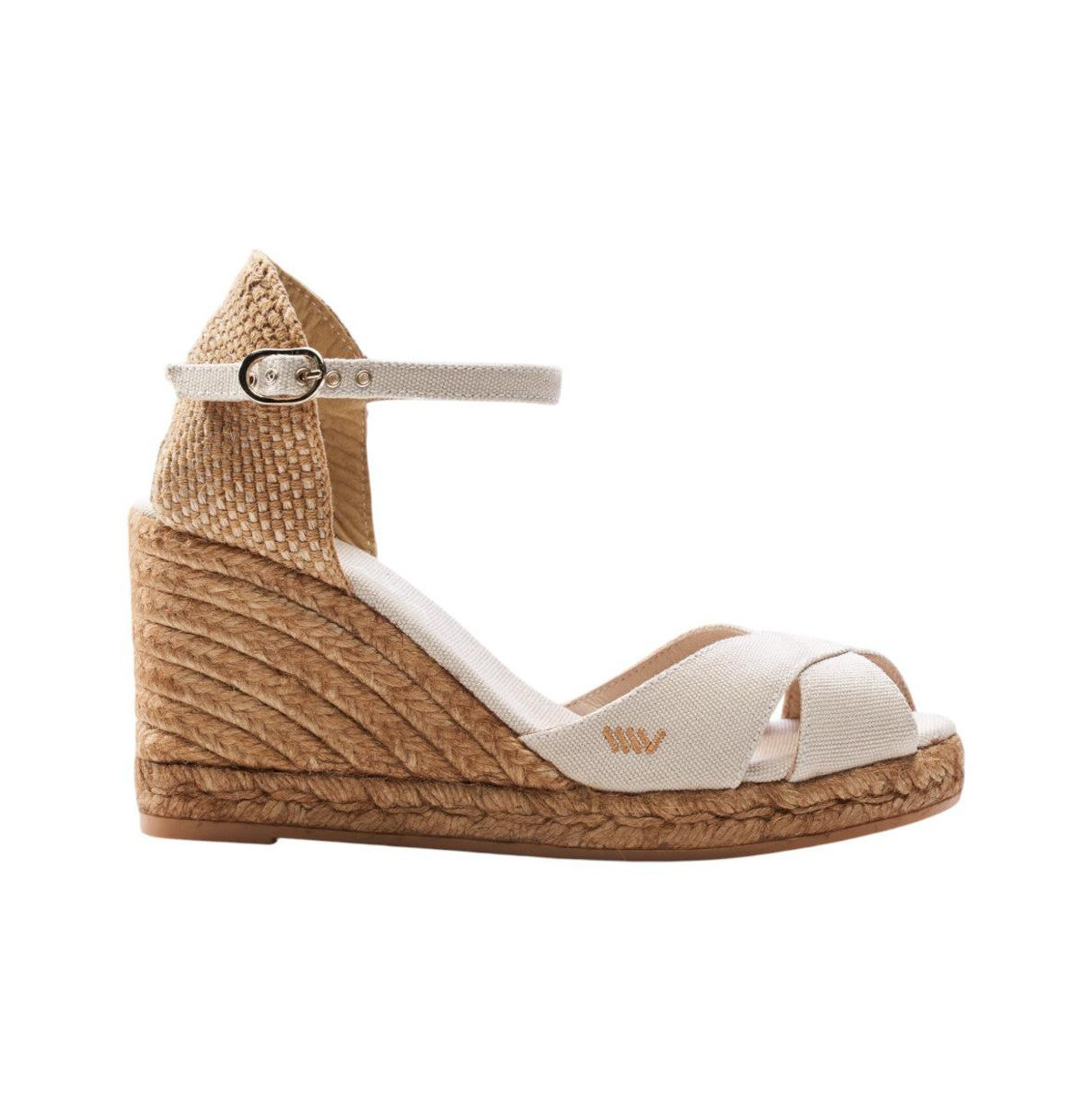 Aiguablava Canvas Espadrille Sandal Wedges - Beige | Macy's