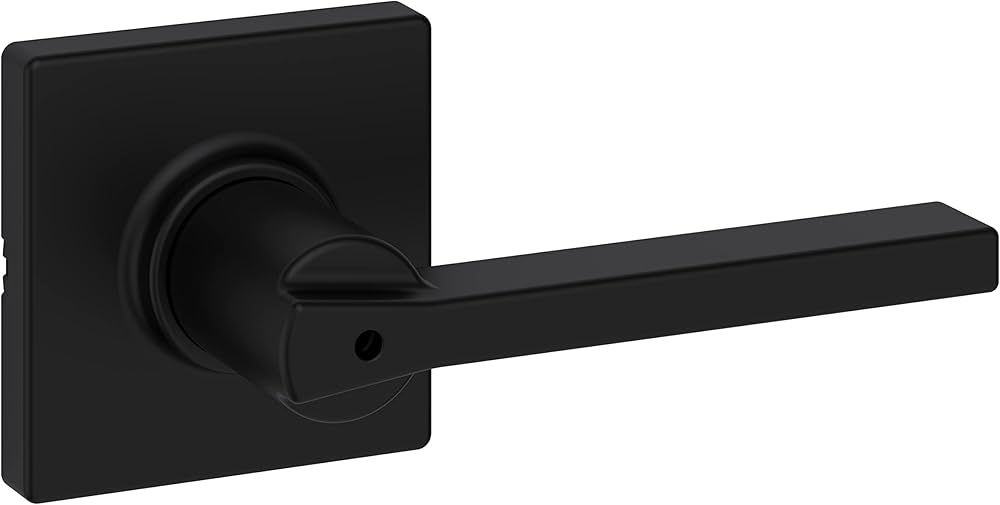 Kwikset Casey Privacy Door Lever for Bedroom/Bathroom Door in Matte Black | Amazon (US)