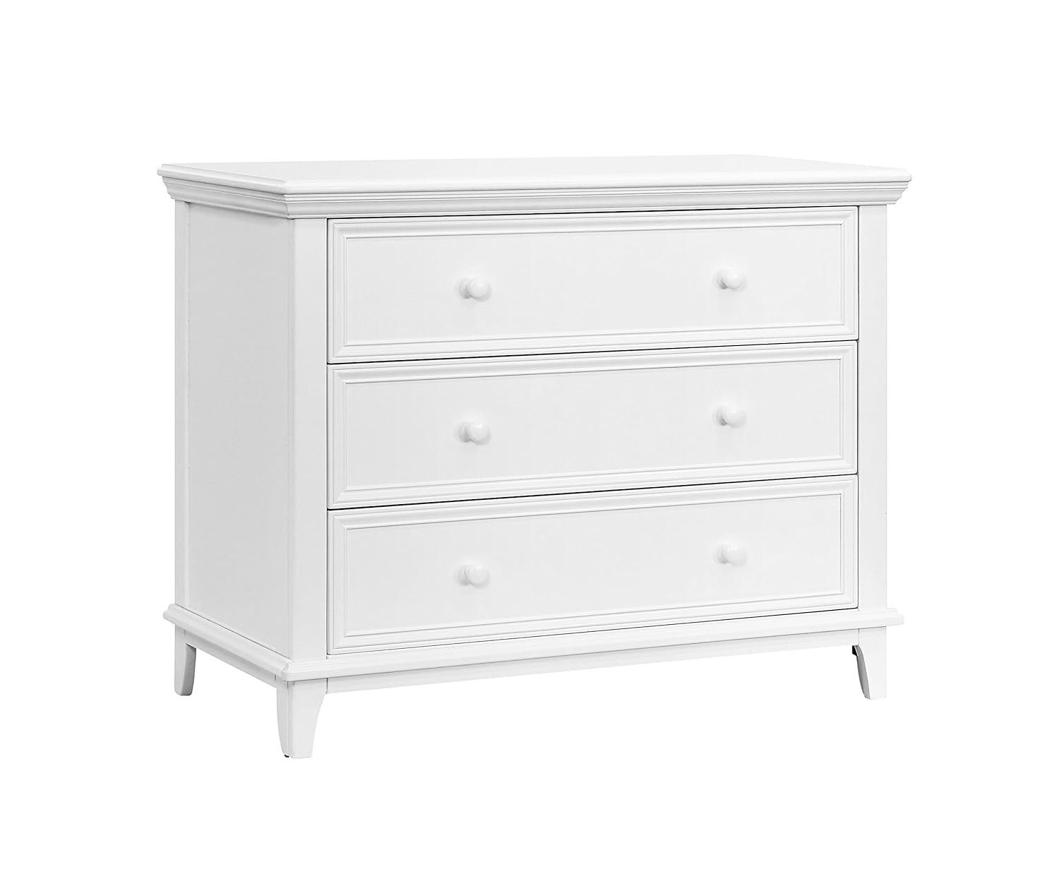 Contours Easy-to-Assemble Transitional 3-Drawer Dresser - Built-in Hardware, Changing Table Heigh... | Amazon (US)