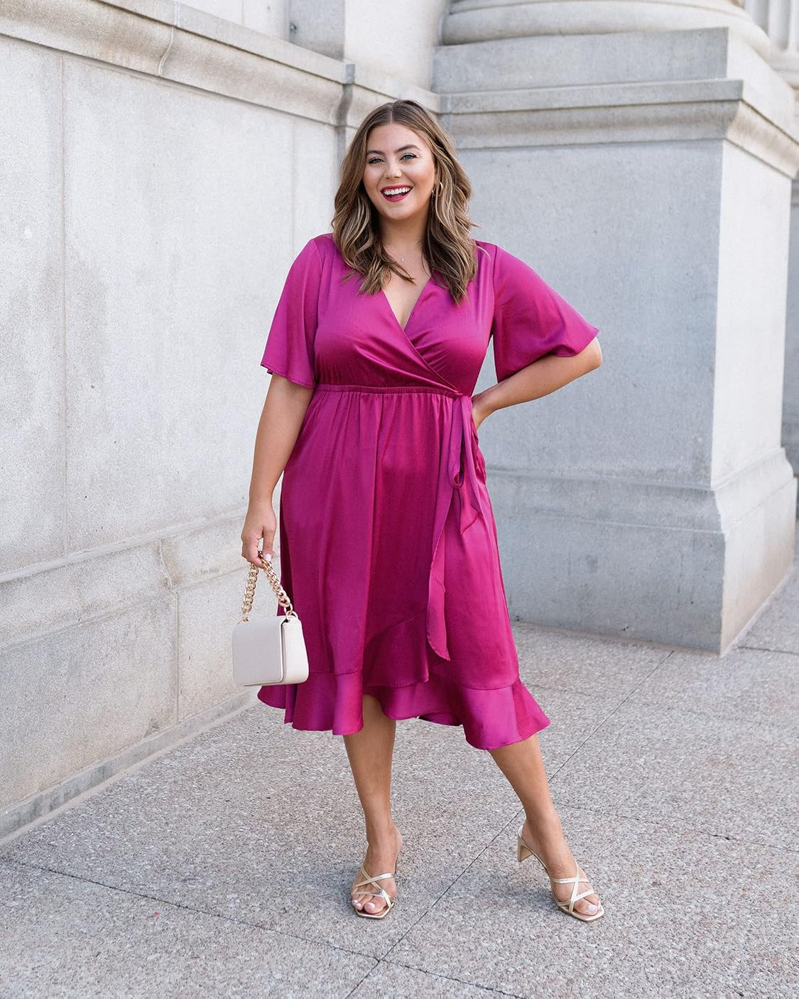 The Drop Women's Standard Orchid Wrap Waist Tie Maxi Dress by @Caralynmirand | Amazon (US)