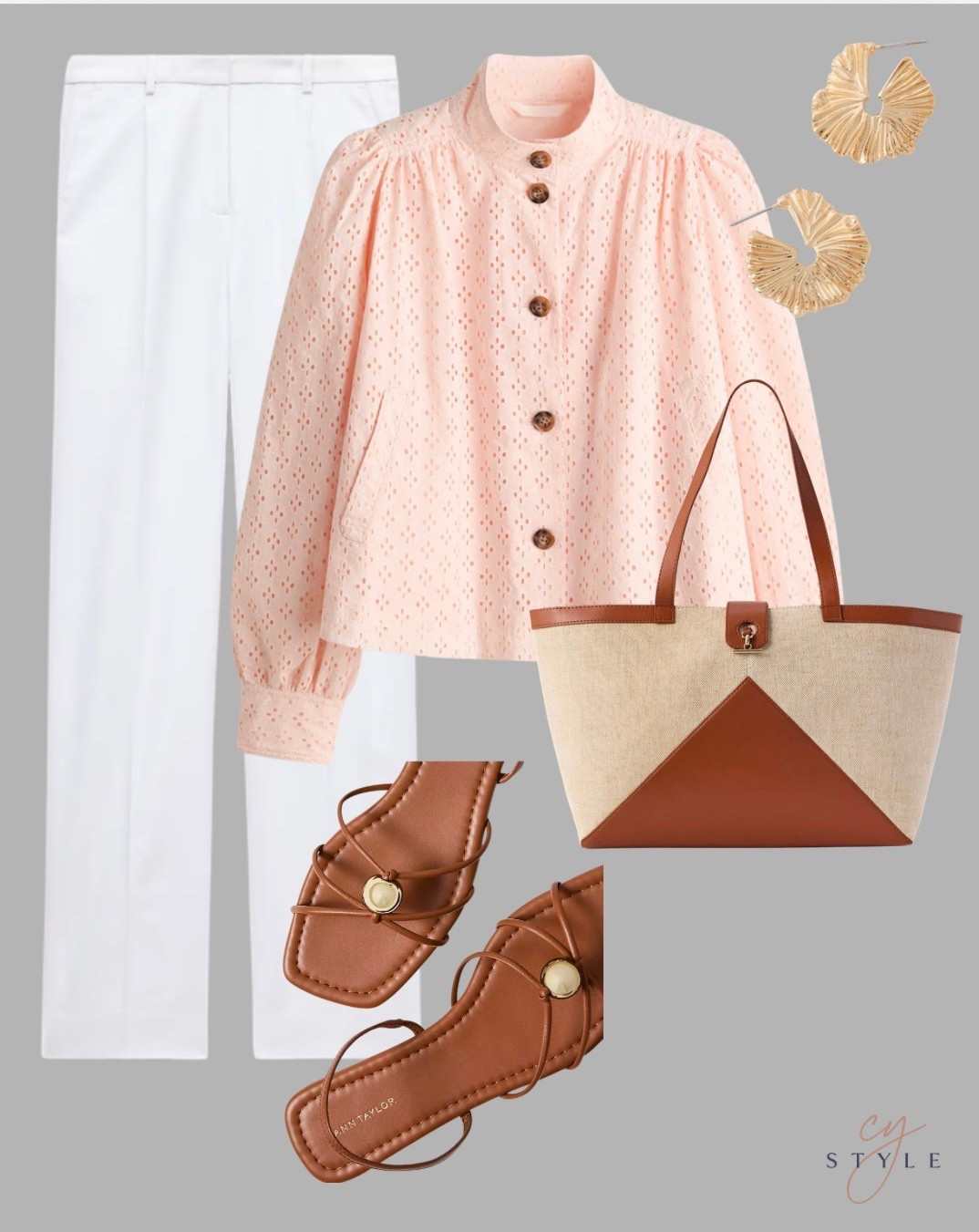 This eyelet jacket @h&m! White pants are on sale and these everyday summer sandals!! 


#LTKWorkwear #LTKSaleAlert #LTKootd