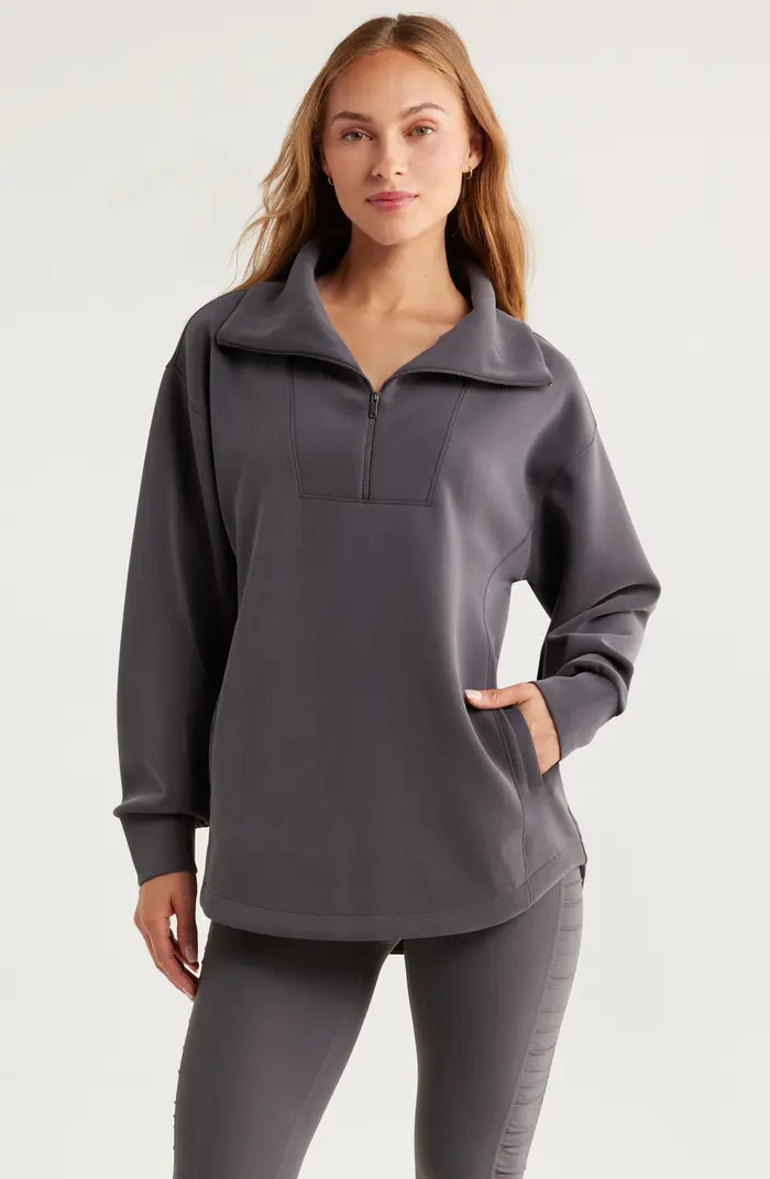 Zella Ultrasoft Half Zip Tunic | Nordstrom | Nordstrom