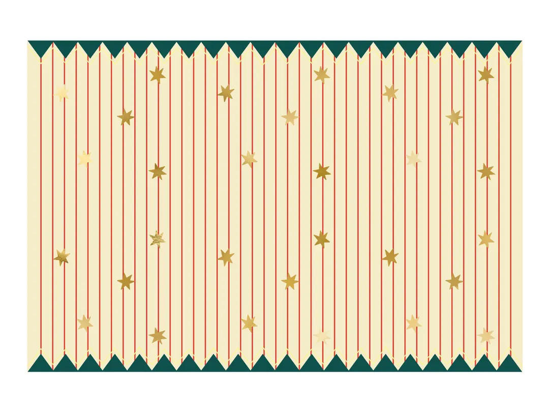 Beautiful Stripes and Stars Print Paper Table Cover, 180 X 120 Cm, Vintage Circus Themed Party, C... | Etsy (US)