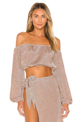 Lovers and Friends Nayelli Top in Gold from Revolve.com | Revolve Clothing (Global)