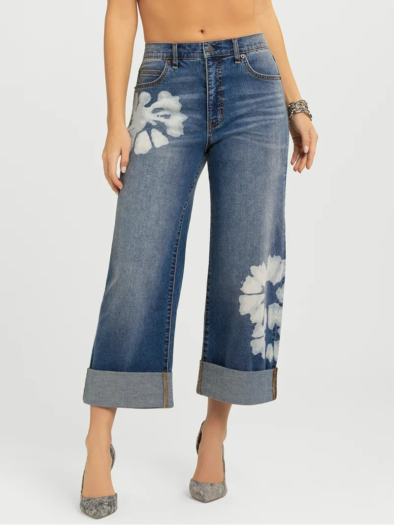 Jessica Simpson Women's and Women's Plus Zinnia Boyfriend Jeans, 25" Inseam, Sizes 2-24 | Walmart (US)