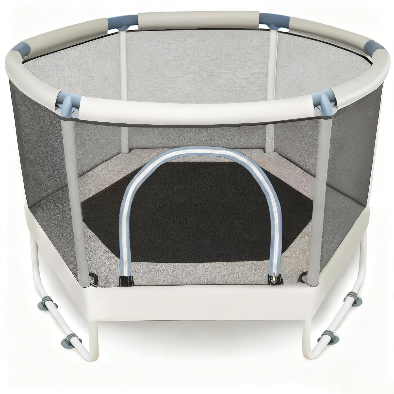 LUSK 60'' Kids Trampoline, Indoor Toddler Trampoline with Safety Net, 500lb Capacity, Safe No-Gap... | Amazon (US)