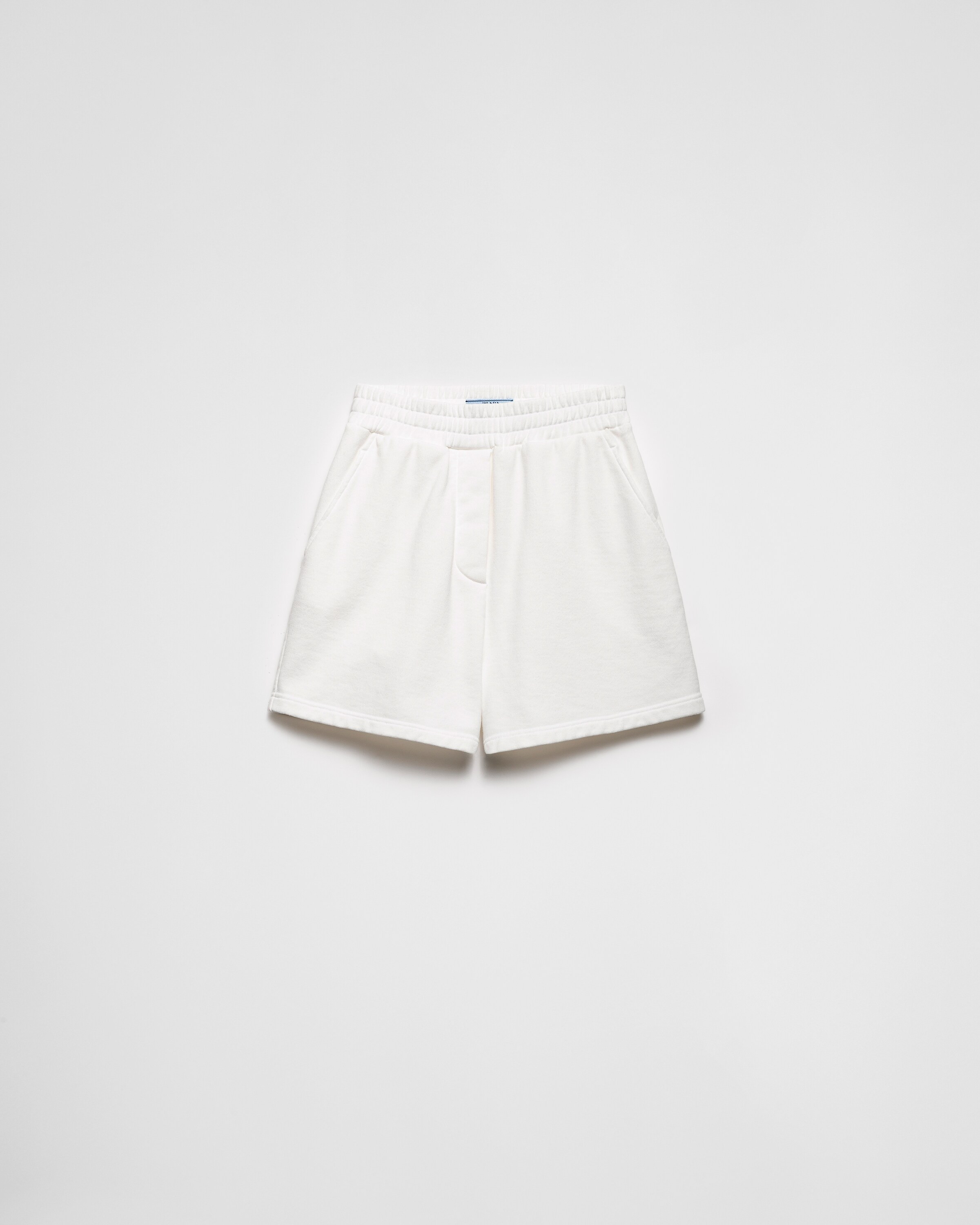 Cotton fleece shorts | Prada US