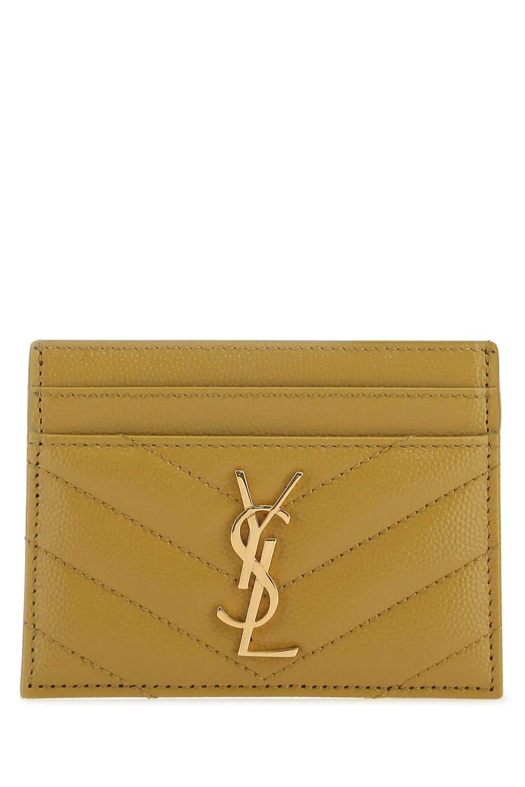 Saint Laurent Cassandre Logo Plaque Card Case | Cettire Global