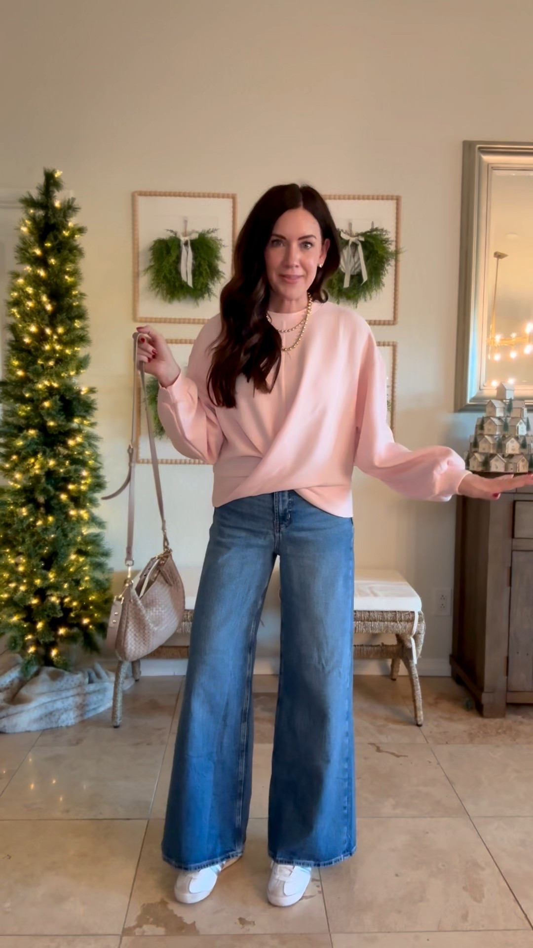 Loving the jeans styled with the new bounce fleece crossover pullover😍 wearing a small-online it looks cropped but paired with high waisted jeans, it’s not!
•I sized down one in the jeans to a 2 regular 
BOTH ON SALE! 

#LTKSaleAlert #LTKFindsUnder50 #LTKGiftGuide