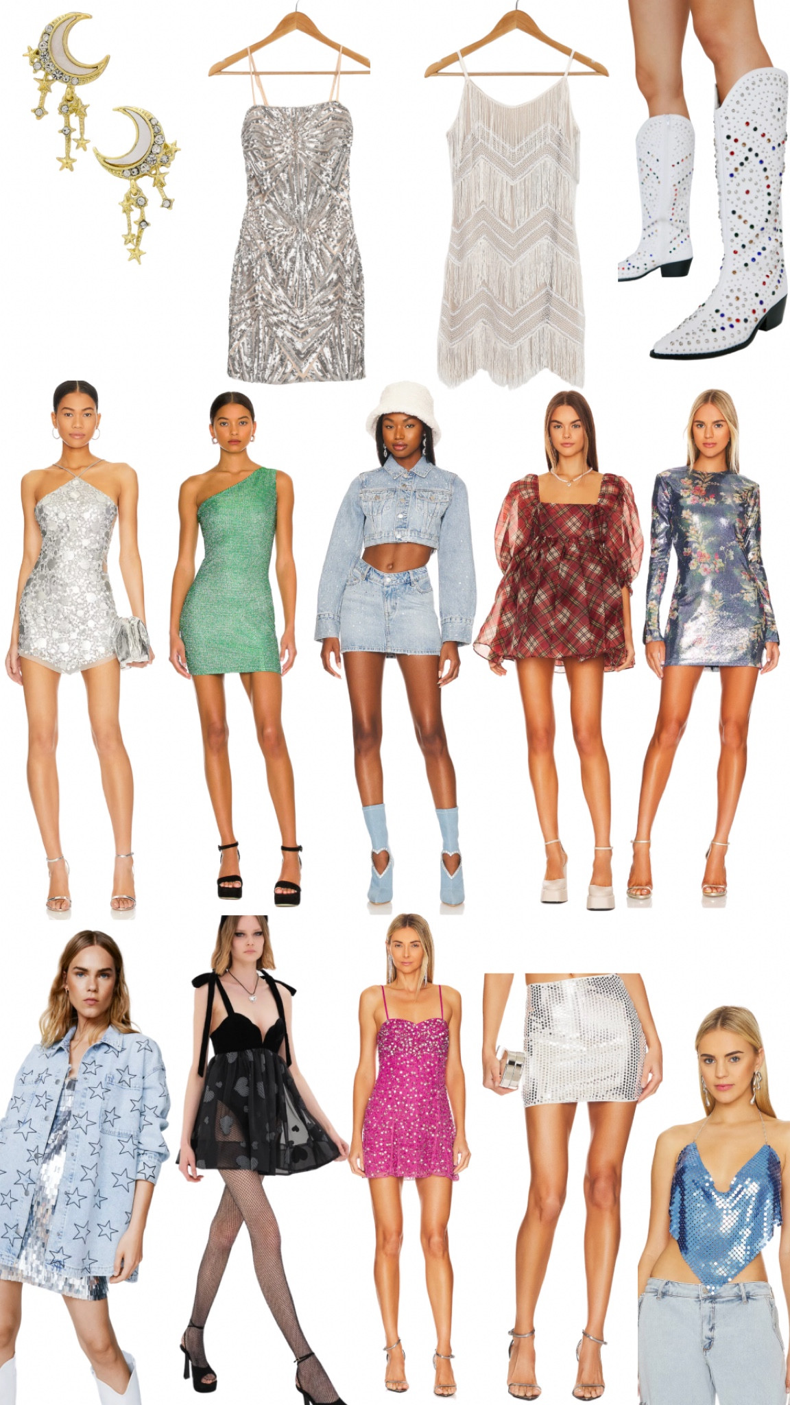 Taylor swift concert, eras tour outfits, festival outfits, sequin dresses, metallic, cowboy boots, concert outfits, bejeweled era outfits, folklore evermore era outfits 

#LTKFind #LTKstyletip #LTKFestival