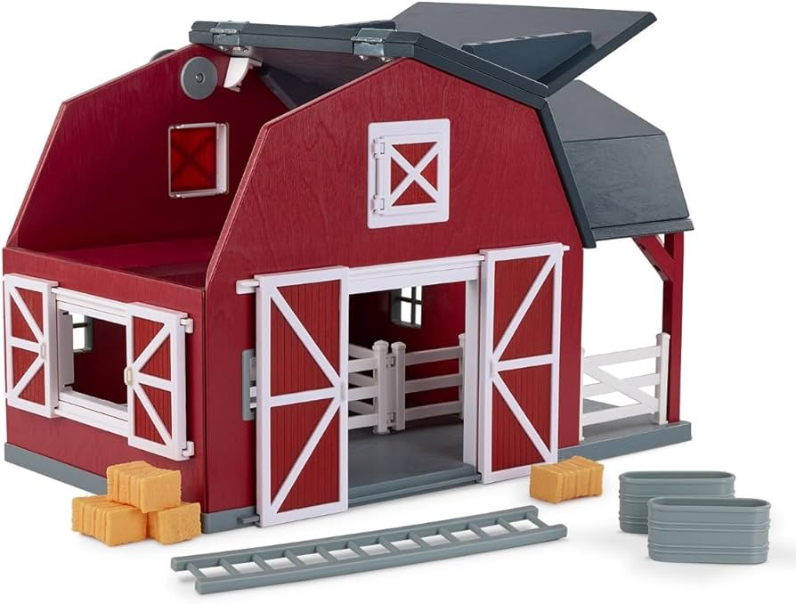 Terra by Battat - Wooden Animal Barn Toy Set with 20 Pieces - Farm Animals Toys for Kids 3-5 Year... | Amazon (US)
