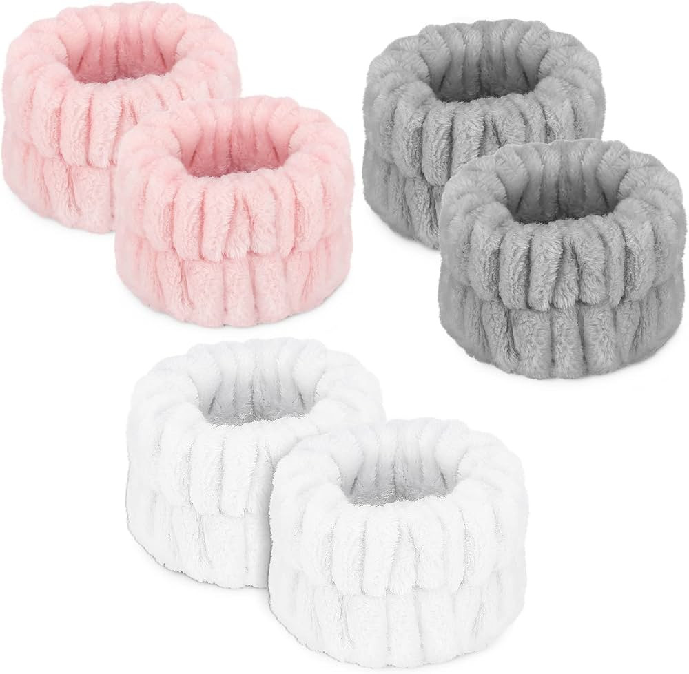 Women's Wrist Towels for Washing Face, Microfiber Spa Wash Band, Absorbent Wristbands Sweatband f... | Amazon (US)