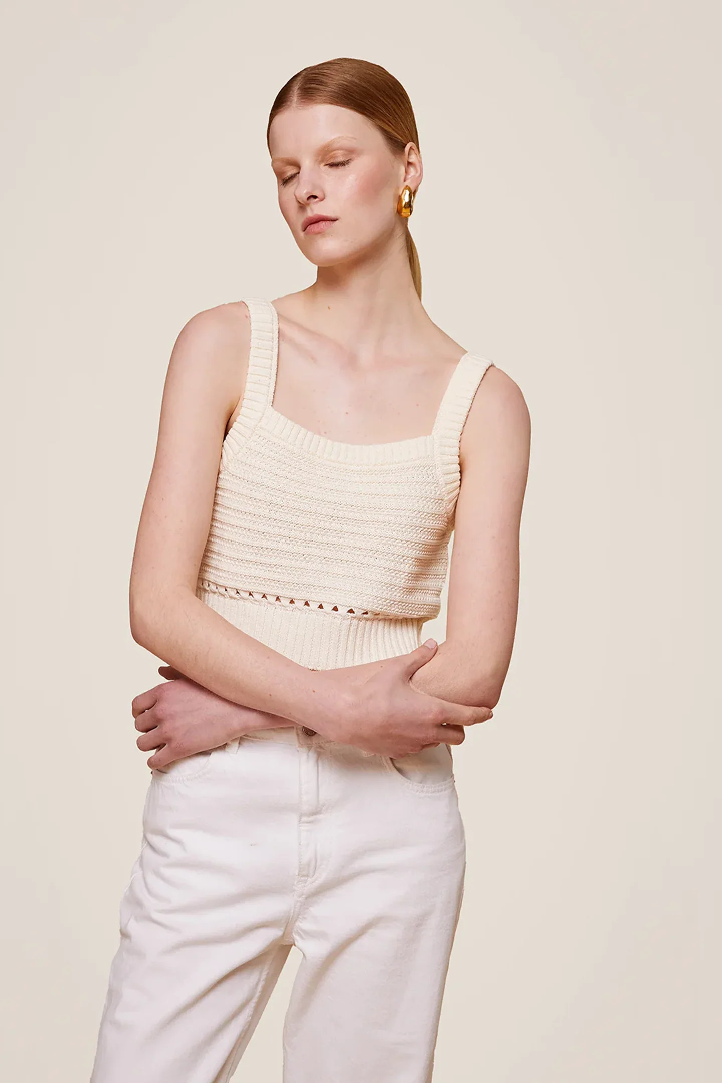 Daisy Cropped Tank | Toccin