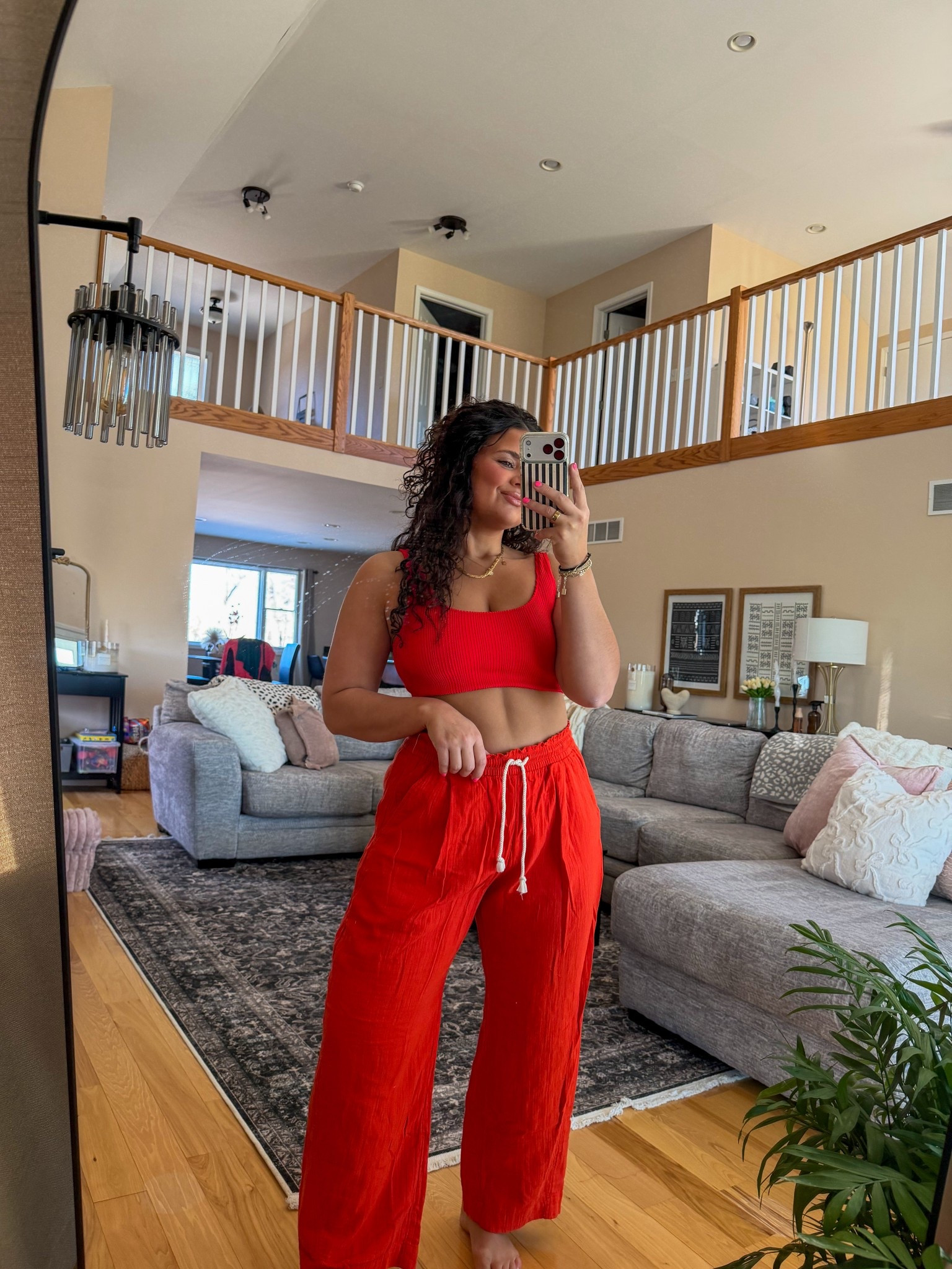 I am wearing a large in both pieces! 

#oldnavy

#LTKMidsize #LTKspring #LTKSpringSale