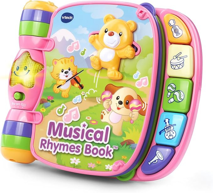 VTech Musical Rhymes Book, Pink | Amazon (US)