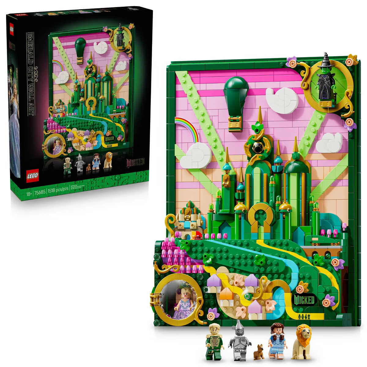 LEGO Wicked Emerald City Wall Art for Adults, Christmas Gift Ideas - 75685 | Target
