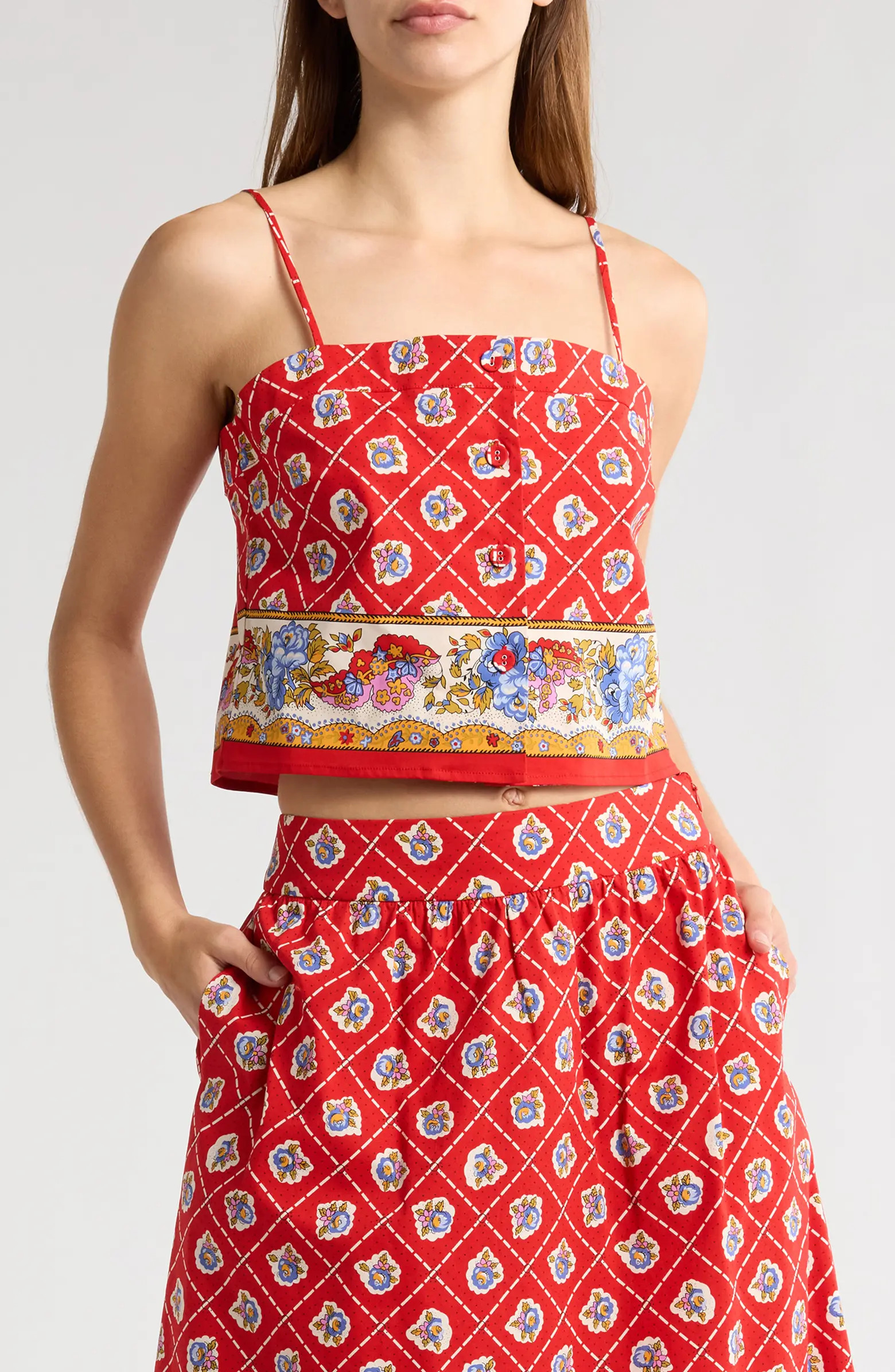 Josefina Mix Print Crop Top | Nordstrom