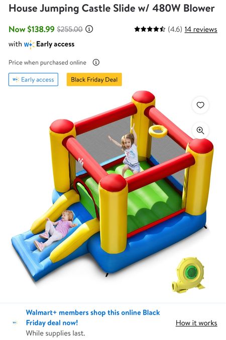 Kids bounce house / walmart / Black Friday / kids toys on sale / kids gifts for Christmas / 

#LTKSeasonal #LTKsalealert #LTKCyberweek