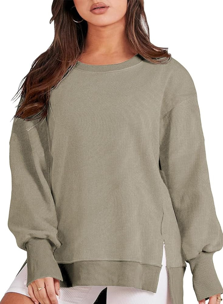 Eytino Plus Size Sweatshirt for Women Oversized Long Sleeve Crewneck Casual Loose Fall Fashion Ou... | Amazon (US)