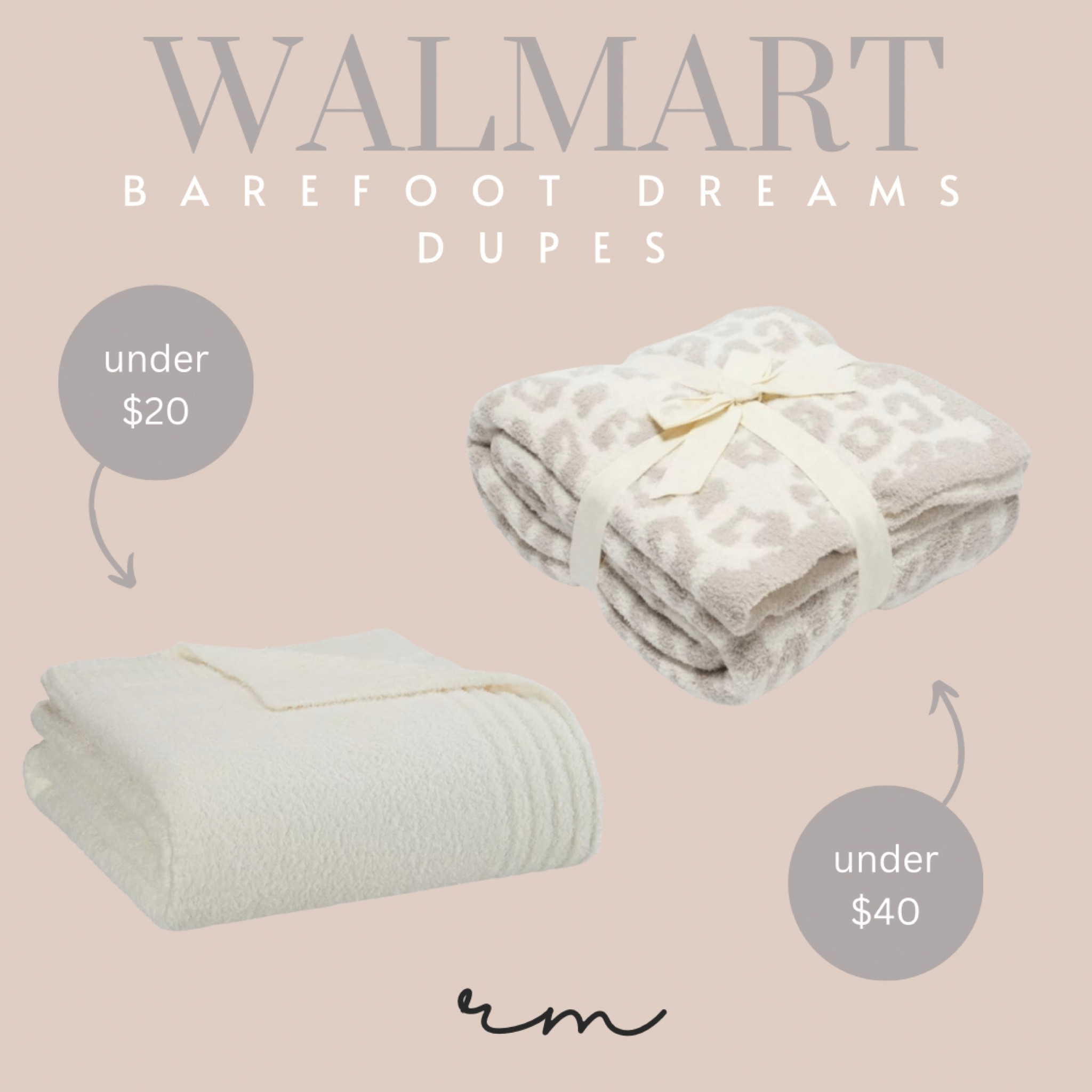 Barefoot dreams dupe Walmart better homes and garden comfy cozy Sherpa chenille blanket gift guide for her splurge save

#LTKFind #LTKGiftGuide #LTKunder50