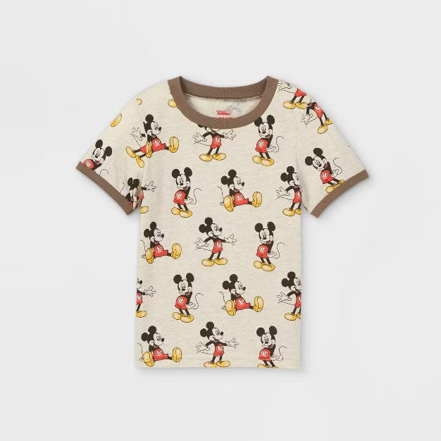 Toddler Boys' Mickey Mouse Short Sleeve Mickey Mouse Graphic T-Shirt - Gray | Target