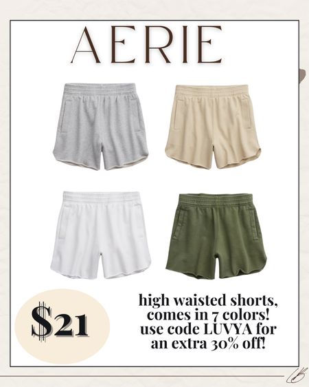 Aerie sale! Today only, these high waisted shorts at 30% off using LUVYA 

#LTKstyletip #LTKSeasonal #LTKsalealert