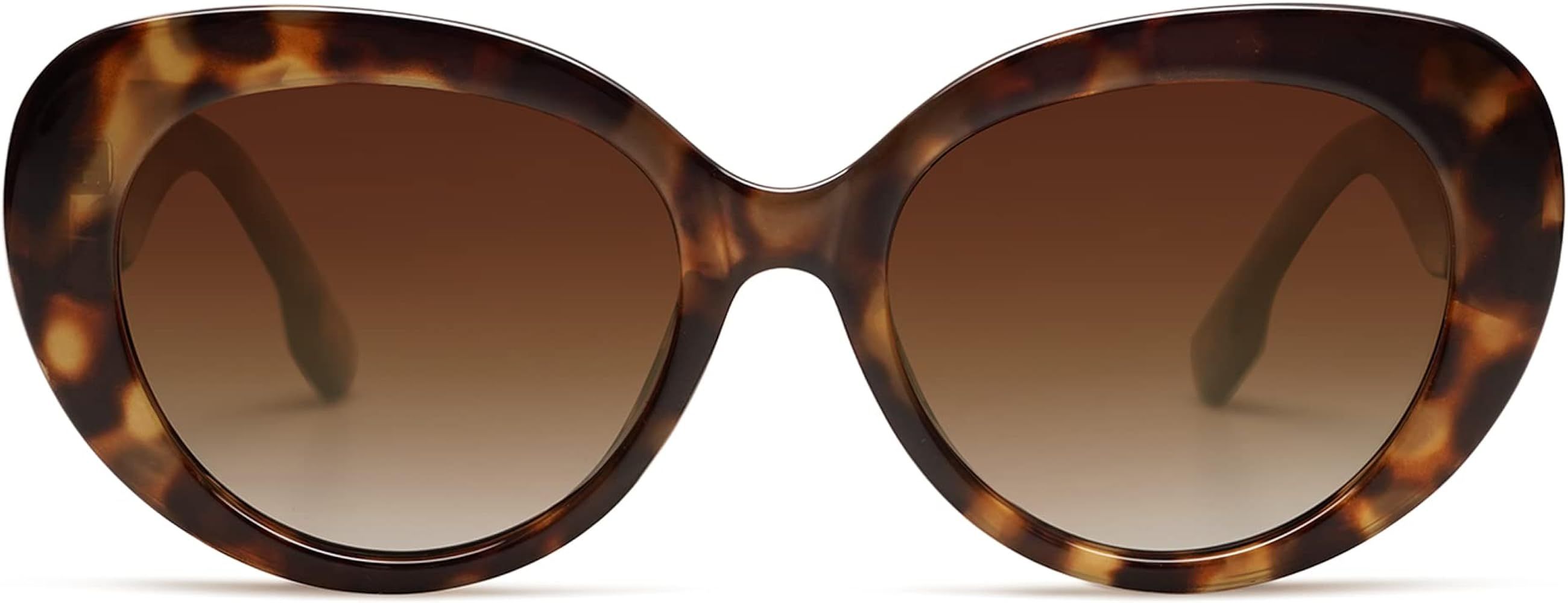 SOJOS Retro Cat Eye Polarized Sunglasses Womens Vintage Shades Trendy Designer Sun Glasses UV Protec | Amazon (US)