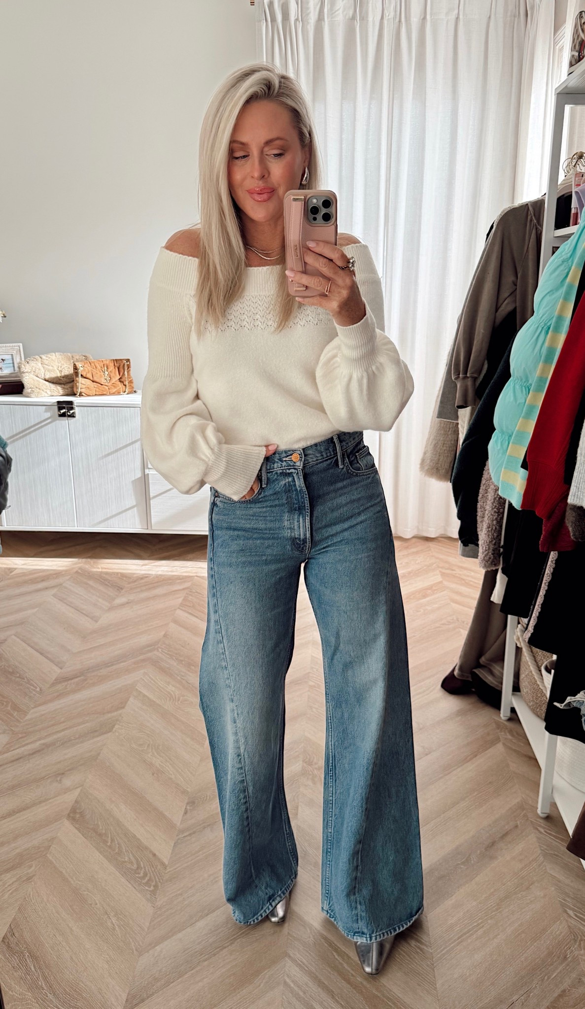 OOTD🤍 

Winter outfit. Jeans. Date night. Denim. 

#LTKOver40 #LTKSeasonal #LTKootd