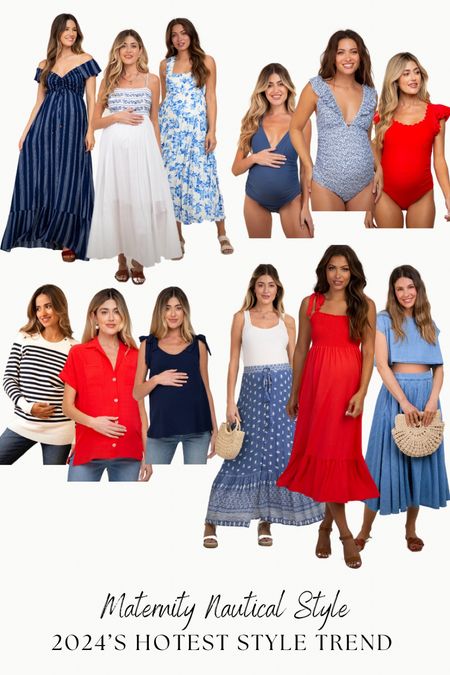 Embracing motherhood doesn't mean you have to compromise on style, especially with nautical themed fashion making waves this summer. Nautical maternity looks are all about capturing the essence of the ocean's tranquility while providing comfort and elegance to expecting mothers. From the iconic navy and white stripes to breezy, sailor-inspired cuts, these sea-faring styles are perfect for moms-to-be who want to stay chic and comfortable during the summer months. Set sail on your style journey with this guide to the best nautical maternity fashion. Nautical maternity looks are derived from sailor-like fashion elements that echo the call of the big, blue ocean. The nautical style is the perfect route for mothers-to-be who wish to have that beachy or yacht club vibe while pregnant. 

#LTKSummerSales #LTKSeasonal #LTKBump