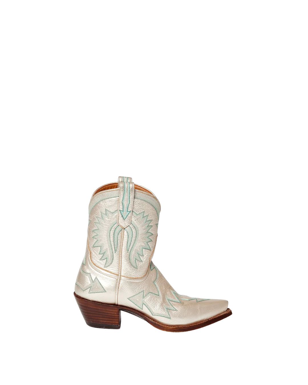 Maggie Metallic Champagne | Luxury Fashion Women's Cowboy Boots | Miron Crosby | Miron Crosby