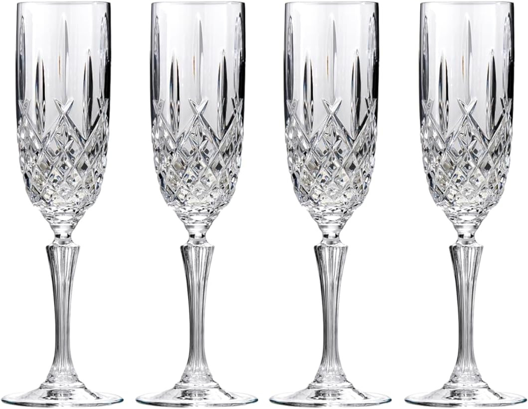 Marquis by Waterford Markham Flute Set of 4, 4 Count (Pack of 1), Clear | Amazon (US)