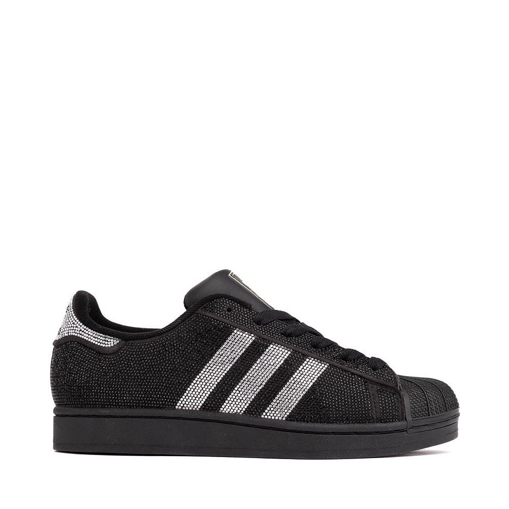 Womens adidas Superstar II Athletic Shoe - Core Black / Silver Metallic / Off White | Journeys