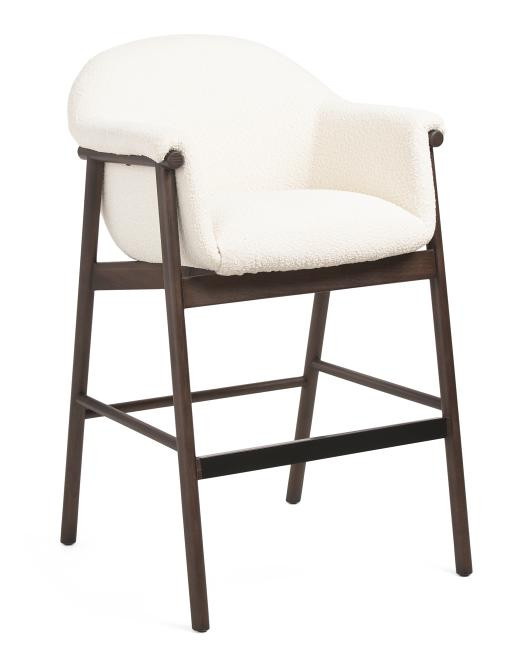 26x42.5 Sora Solid Ash Wood Frame Counter Stool | TJ Maxx