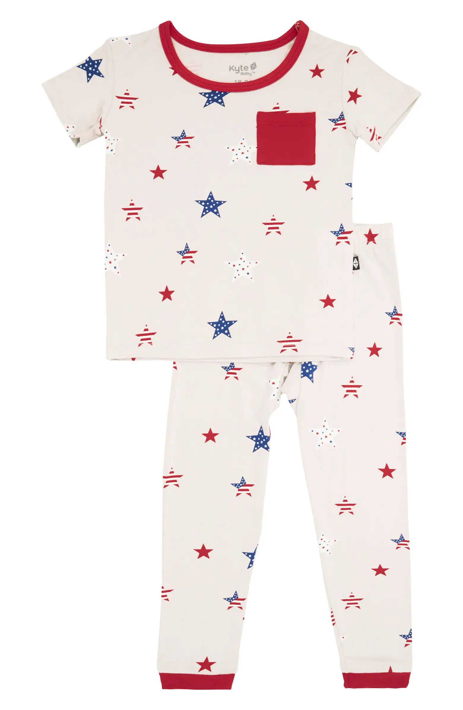 Kyte BABY Kids' Americana Star Print 2-Piece Pajama Set | Nordstromrack | Nordstrom Rack