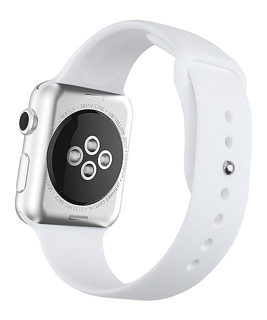 QRTZ Women's Watches white - White Silicone Band for Apple Watch | Zulily