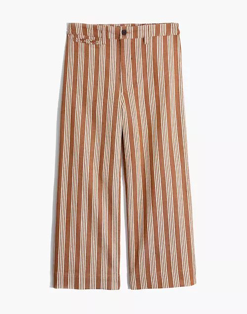 Emmett Wide-Leg Crop Pants in Stripe | Madewell